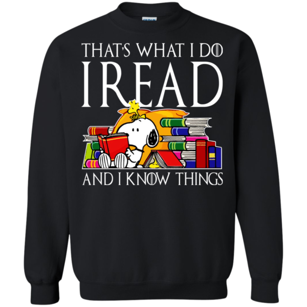 Snoopy – That’s What I Do I Read And I Know Things T-shirt