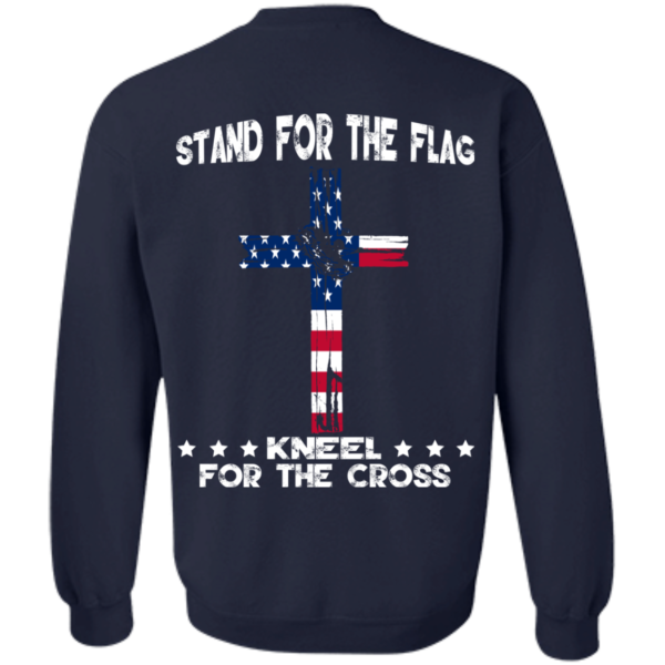 Stand For The Flag Kneel For The Cross T-Shirt – Back Design