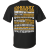January Born – The Most Difficult Ones To Understand Shirt – Back Design