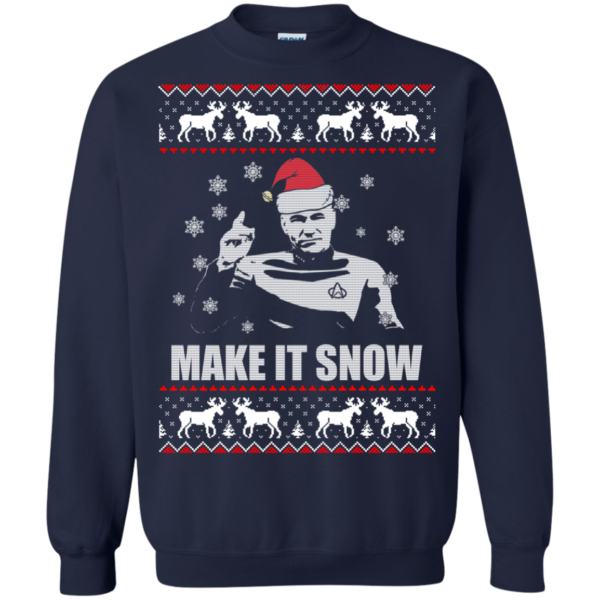 Star Trek Make it Snow Christmas Swearshirt