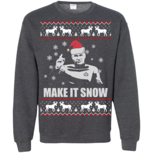 Star Trek Make it Snow Christmas Swearshirt