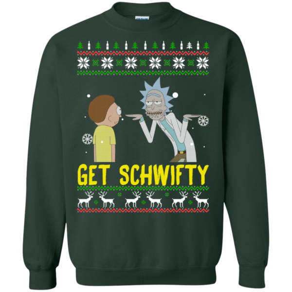 Rick and Morty – Get Schwifty Christmas Sweatshirt
