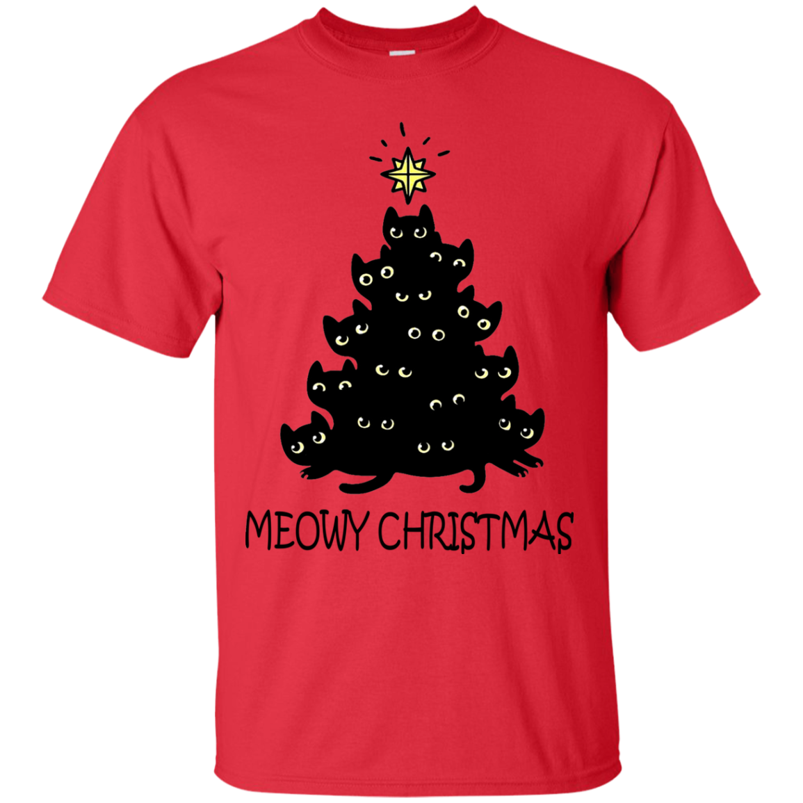 Meowy Christmas Shirt, Sweatshirt, Hoodie - Allbluetees - Online T ...