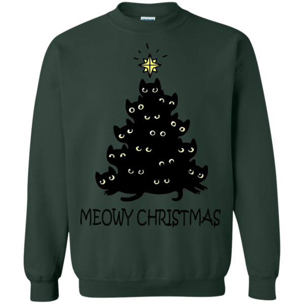 Meowy Christmas Shirt, Sweatshirt, Hoodie