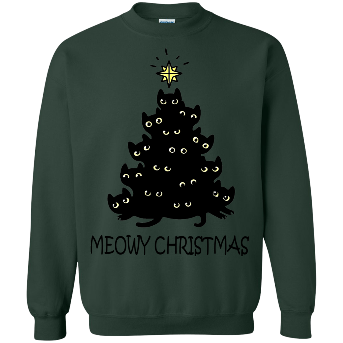 Meowy Christmas Shirt, Sweatshirt, Hoodie - Allbluetees - Online T ...