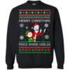 Rick and Morty – Merry Christmas Peace Among Worlds Sweatshirt