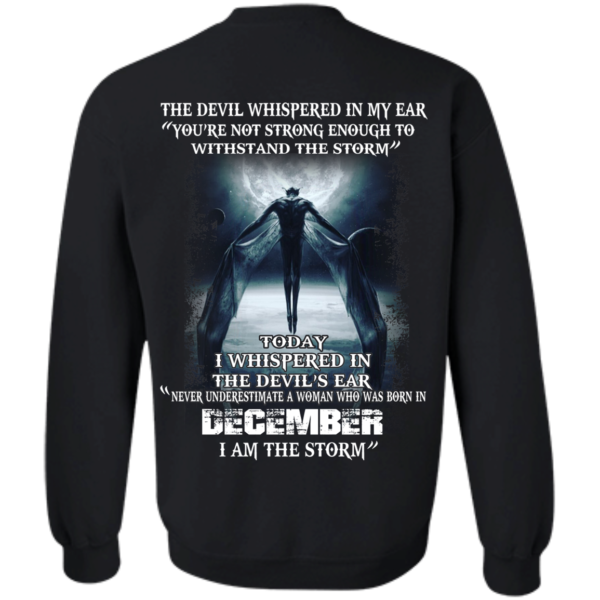 Devil Whispered – Never Underestimate A Woman Who Was Born In December T-shirt