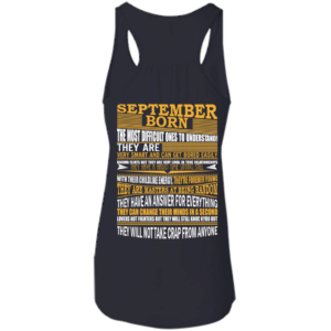 September Born – The Most Difficult Ones To Understand Shirt – Back Design