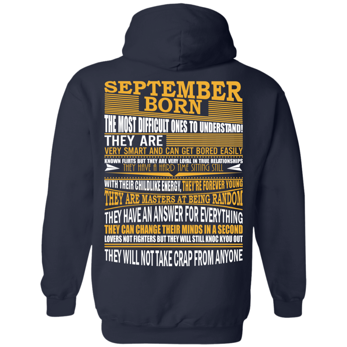 September Born - The Most Difficult Ones To Understand Shirt