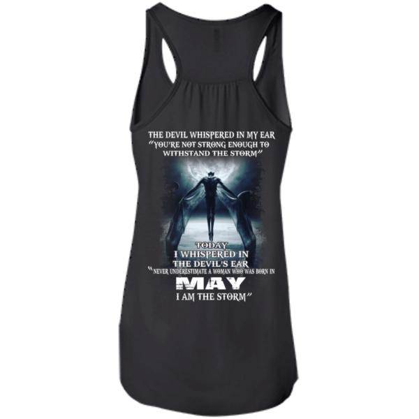 Devil Whispered – Never Underestimate A Woman Who Was Born In May T-shirt