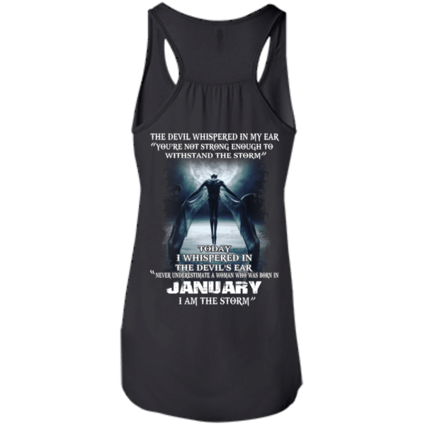 Devil Whispered – Never Underestimate A Woman Who Was Born In January T-shirt