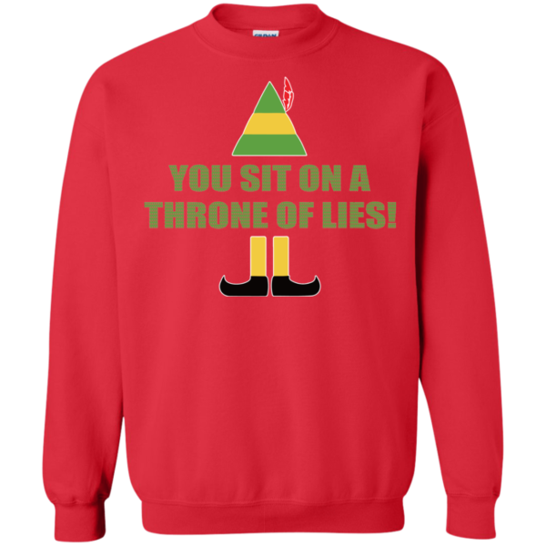 Buddy The Elf – You Sit On A Throne Of Lies Christmas Sweater