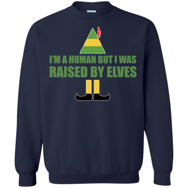 Buddy The Elf – I’m A Human But I Was Raised By Elves Christmas Sweater