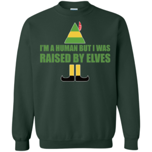 Buddy The Elf – I’m A Human But I Was Raised By Elves Christmas Sweater