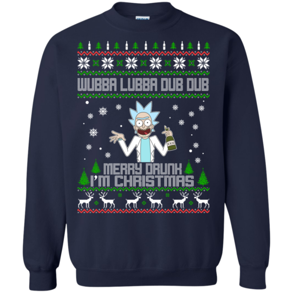 Rick And Morty – Wubba Lubba Dub Dub Merry Drunk I’m Christmas Sweater
