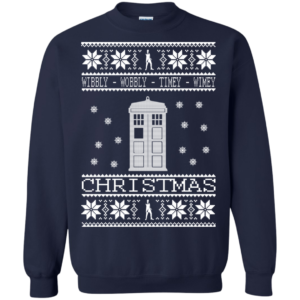 Doctor Who Wibbly Wobbly Timey Wimey Christmas Sweater