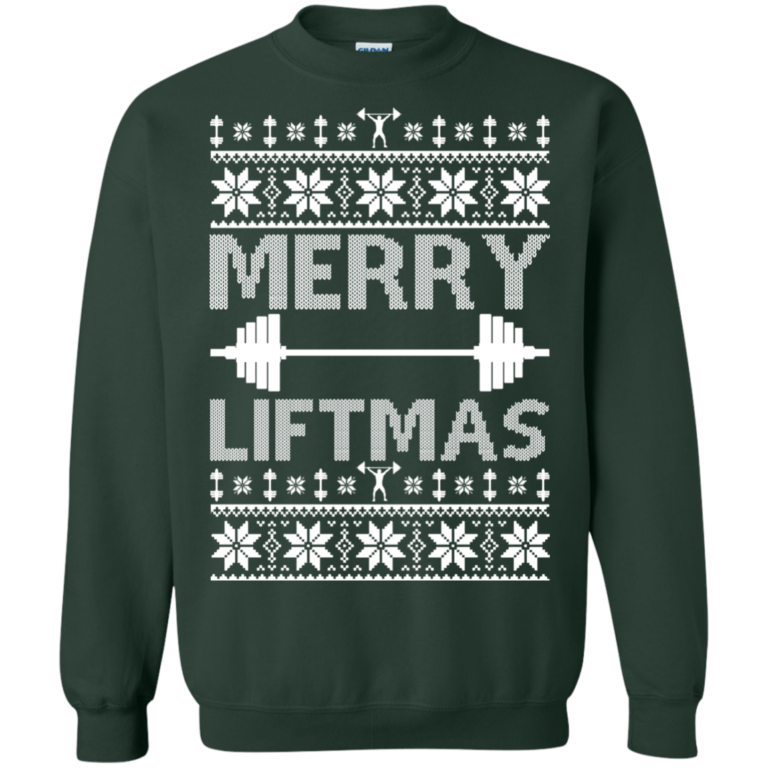 Merry Liftmas Christmas Sweater, Sweatshirt | Allbluetees.com