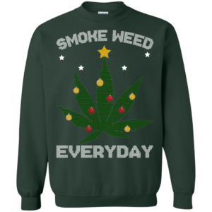 Cannabis Chistmas Tree – Smoke Weed Everyday Sweater