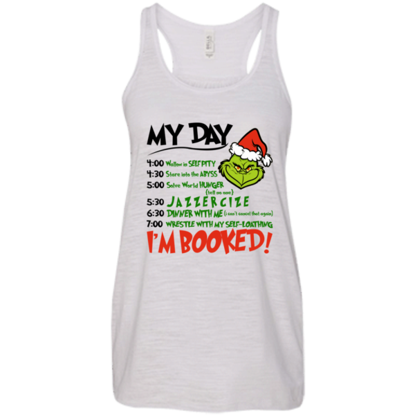 The Grinch – My Day – I’m Booked Christmas T-shirt