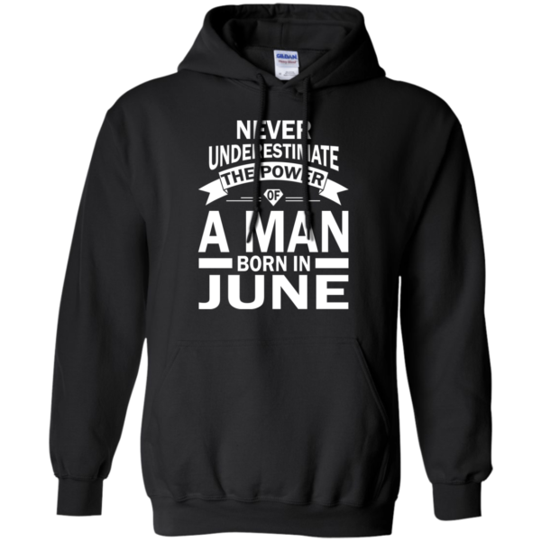Never Underestimate The Power Of A Man Born In June T-shirt