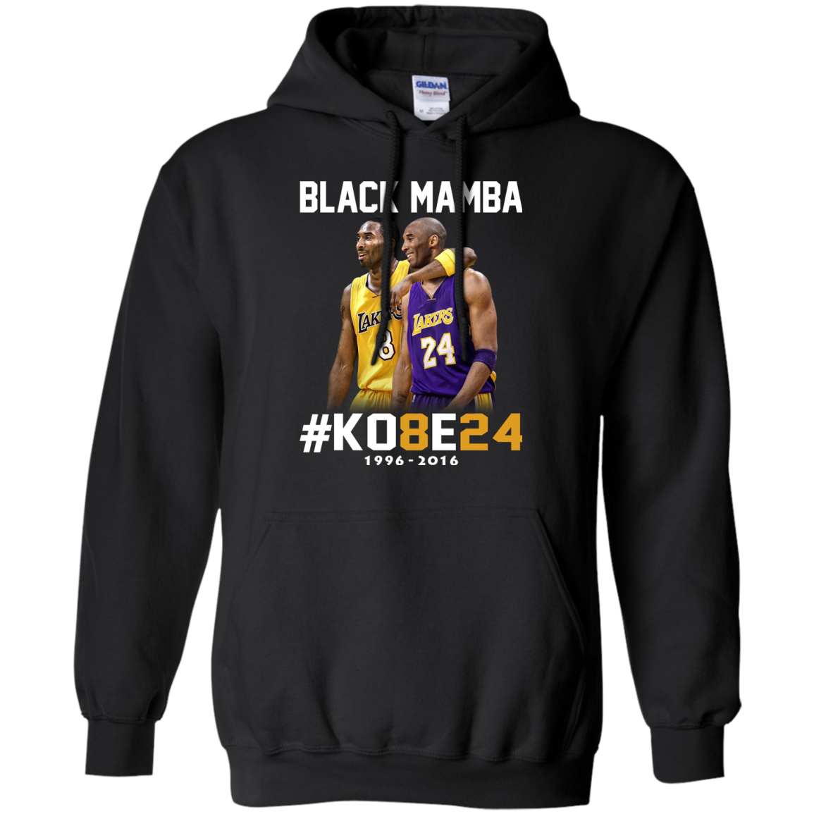 Kobe Bryant # 24 and 8# Lakers Basketball T-Shirt - Mymancave Store
