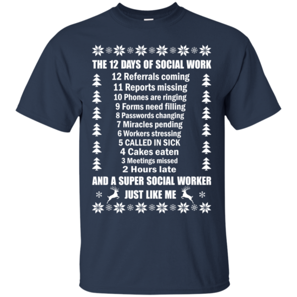 The 12 Days Of Social Work Shirt, Sweatshirt