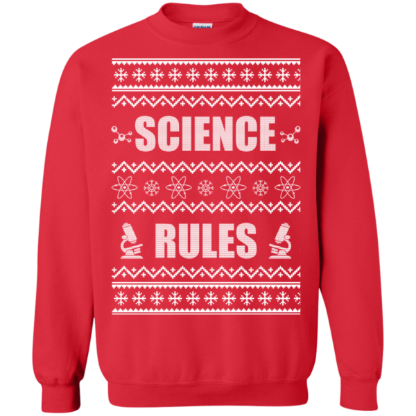 Science Rules Christmas Sweater