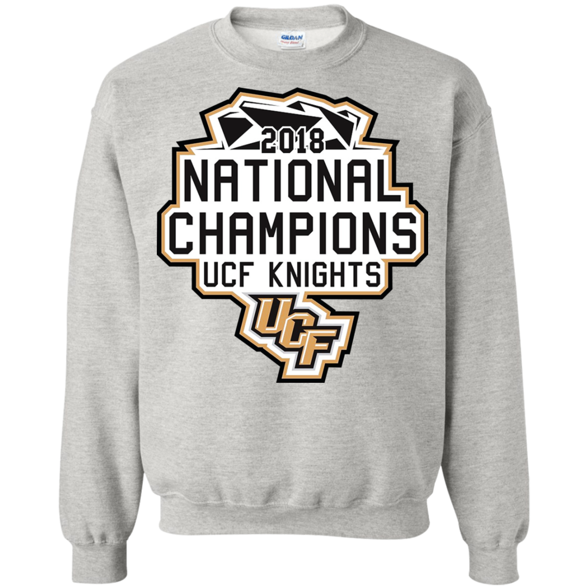 UCF Knights Champion Icon Logo Basketball Eco Powerblend Pullover