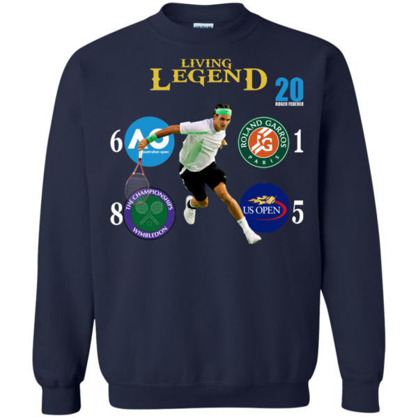Roger Federer 20 – Living Legend Shirt, Hoodie, Tank