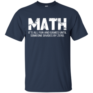 Math It’s All Fun And Games Until Someone Divies By Zero Shirt