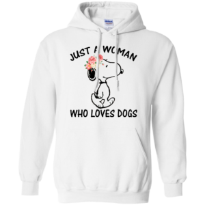 Snoopy – Just A Woman Who Loves Dogs Shirt, Hoodie, Tank
