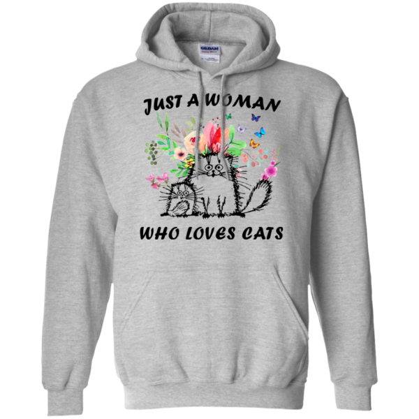 Just A Woman Who Loves Cats Shirt, Hoodie