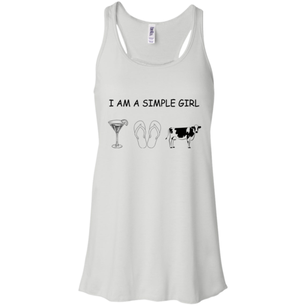 I Am A Simple Girl – Cocktail – Flip Flops And Cow Shirt