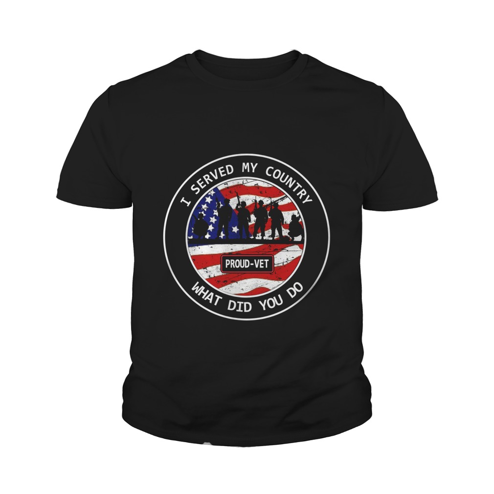 I Served My Country What Did You Do Shirt | Allbluetees.com