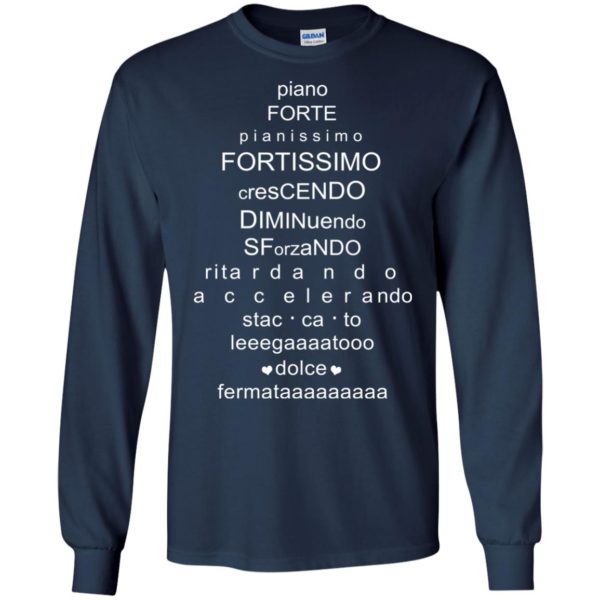 Music Theory Forte Pianissimo Shirt, Hoodie