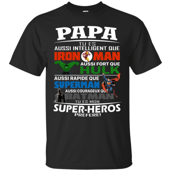 Papa Tu es Aussi Intelligent Que Iron Man Shirt, Hoodie