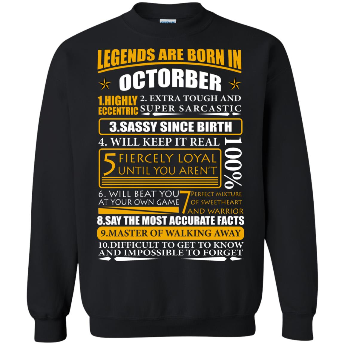 Legends Are Born In October - Highly Eccentric Shirt | AllBlueTees
