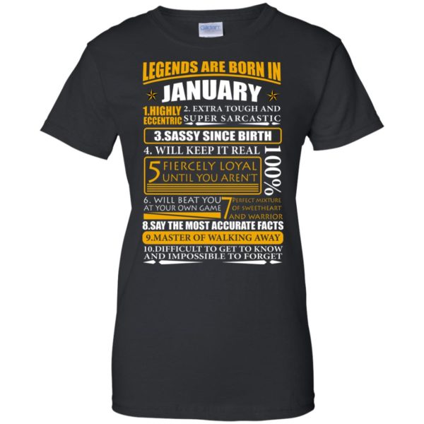 Legends Are Born In January – Highly Eccentric Shirt
