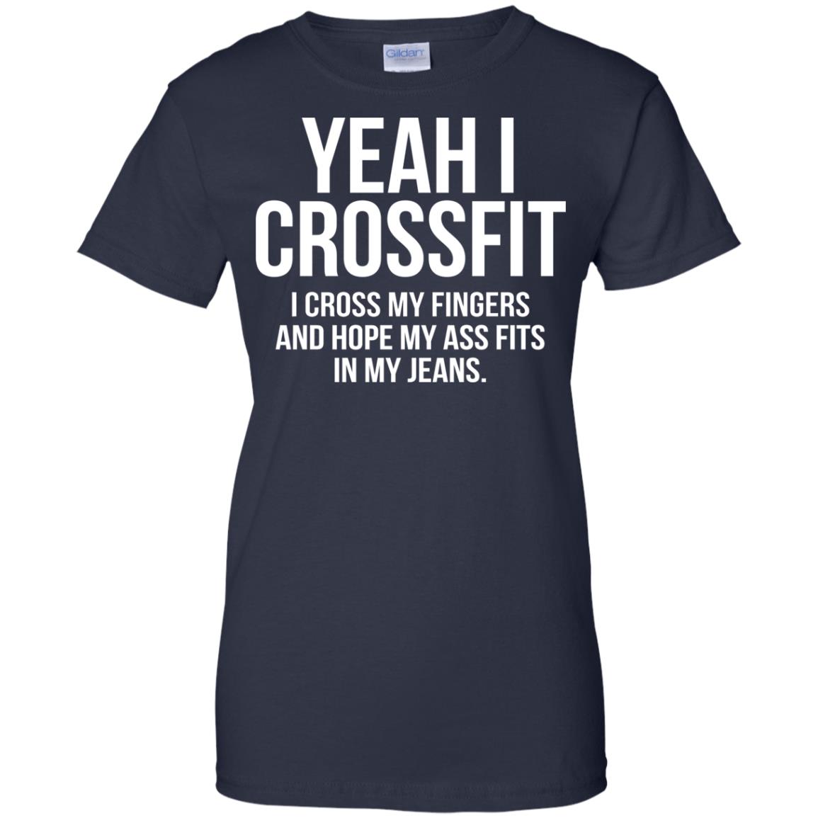 Yeah I Crossfit I Cross My Fingers Shirt | Allbluetees.com