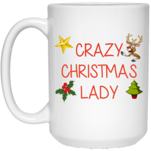 Crazy Christmas Lady Mugs