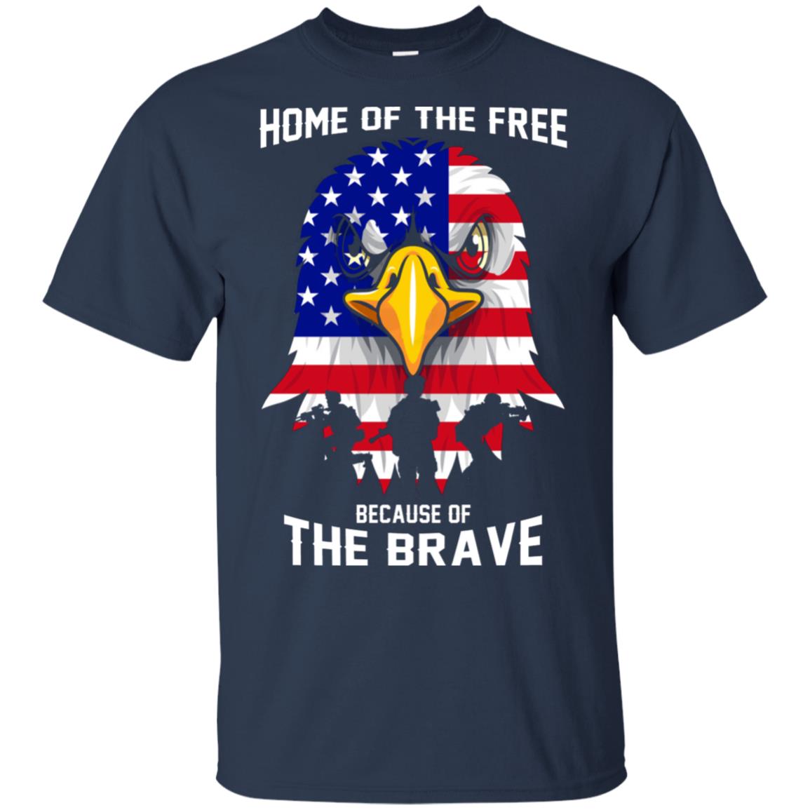 land of the free because of the brave htv shirts