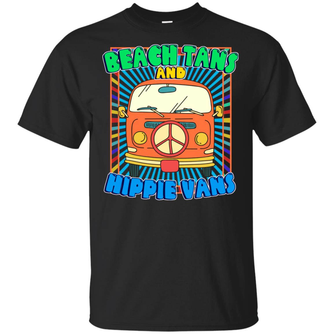 Beach Tans And Hippie Vans Shirt - Allbluetees - Online T-Shirt Store ...