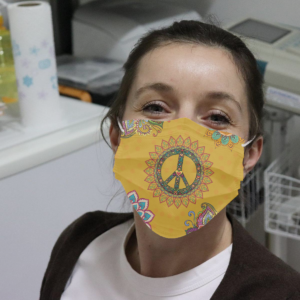 Hippie Floral Cloth Face Mask