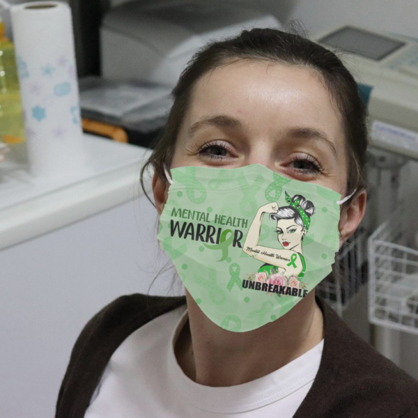 Mental Health Awareness Unbreakable Cloth Face Mask