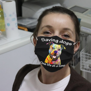 Pitbull - Saving Dogs One Life At A Time Cloth Face Mask