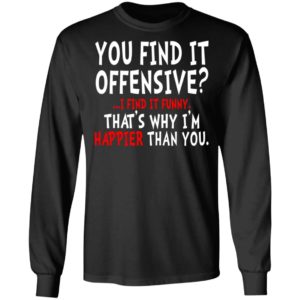 You Find It Offensive I Find It Funny Shirt