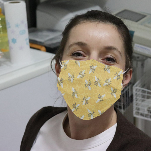 Bee Honeycomb Cloth Face Mask