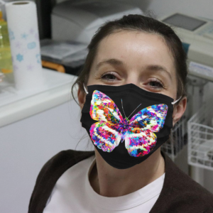 Colorful Butterfly Cloth Face Mask