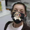 Funny Shih Tzu Rose Inside Zipper Cloth Face Mask