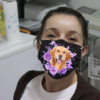 Golden Retriever With Roses And Butterflies Cloth Face Mask